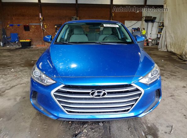 KMHD74LF8HU394495 2017 HYUNDAI ELANTRA Blue Widok z przodu
