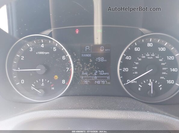 KMHD74LF8HU417502 2017 HYUNDAI ELANTRA Серый Вид задних сидений
