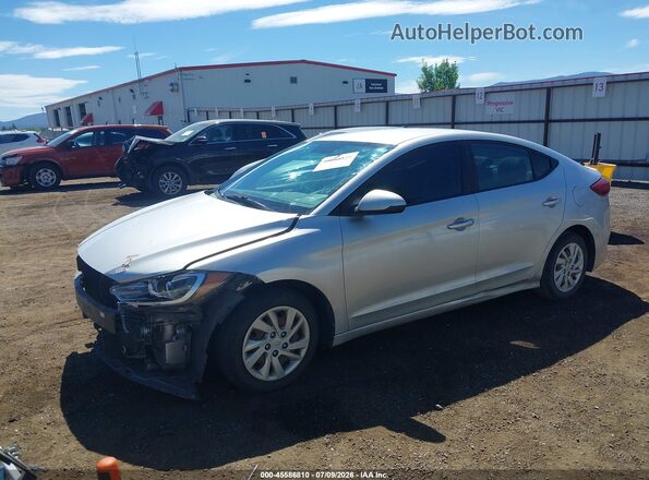 KMHD74LF8JU468780 2018 HYUNDAI ELANTRA Silver Передня ліва чверть