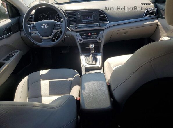 KMHD74LF8JU574355 2018 HYUNDAI ELANTRA Silver წინა პანელის ხედი