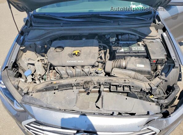 KMHD74LF8JU574355 2018 HYUNDAI ELANTRA Silver უკანა სალონის ხედი