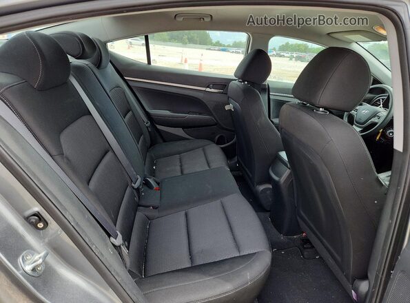 KMHD74LF8JU597361 2018 HYUNDAI ELANTRA Silver Rear seats view