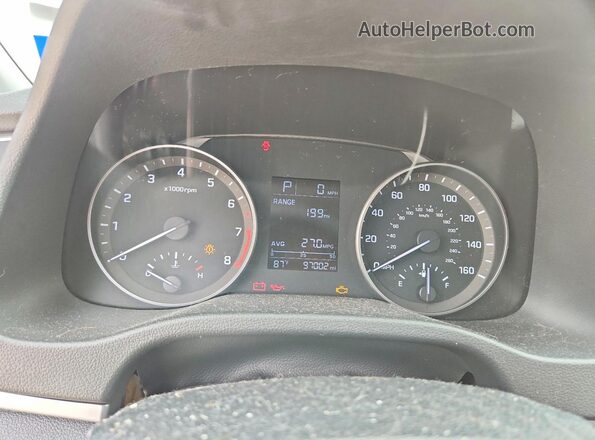 KMHD74LF8JU597361 2018 HYUNDAI ELANTRA Silver Instrument cluster view