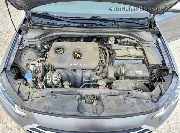 KMHD74LF8JU597361 2018 HYUNDAI ELANTRA Silver Rear interior view
