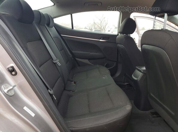 KMHD74LF8LU942813 2020 HYUNDAI ELANTRA Gray Հետևի նստատեղերի տեսք