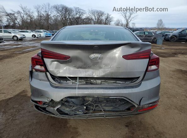 KMHD74LF8LU942813 2020 HYUNDAI ELANTRA Gray Հետևի տեսք