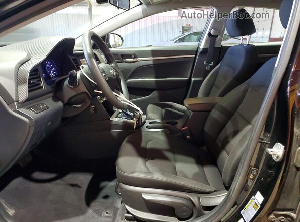 KMHD74LF8LU953875 2020 HYUNDAI ELANTRA Черный Вид салона спереди
