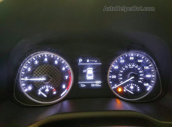 KMHD74LF8LU953875 2020 HYUNDAI ELANTRA Черный Вид щитка приборов