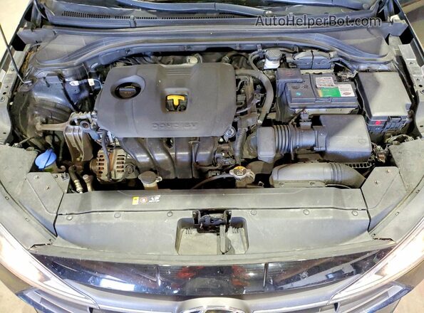 KMHD74LF8LU953875 2020 HYUNDAI ELANTRA Черный Вид задней части салона