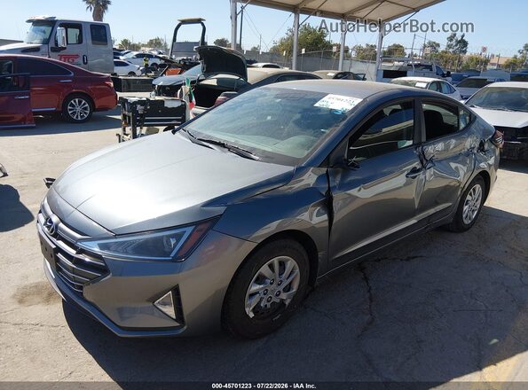 KMHD74LF9KU808357 2019 HYUNDAI ELANTRA Серый Передняя левая четверть