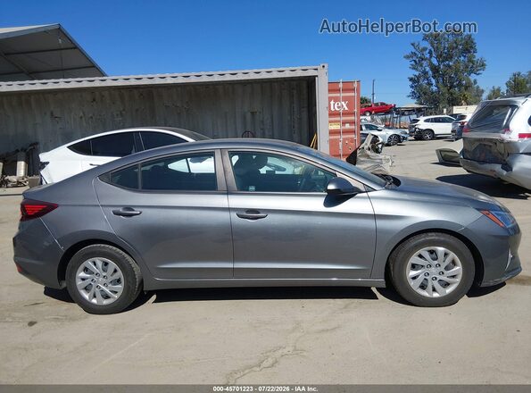 KMHD74LF9KU808357 2019 HYUNDAI ELANTRA Серый Вид задней части салона