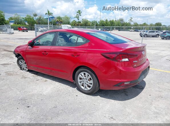 KMHD74LF9LU072764 2020 HYUNDAI ELANTRA Красный Задняя левая четверть