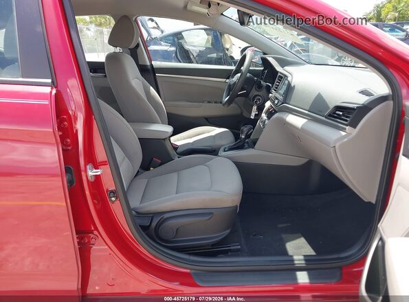 KMHD74LF9LU072764 2020 HYUNDAI ELANTRA Красный Вид салона спереди