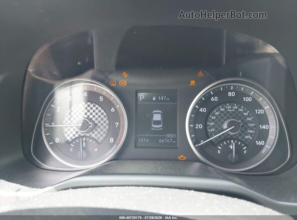 KMHD74LF9LU072764 2020 HYUNDAI ELANTRA Красный Вид задних сидений