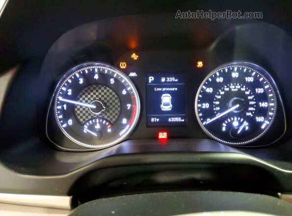 KMHD74LF9LU995486 2020 HYUNDAI ELANTRA Red Vista del cuadro de instrumentos