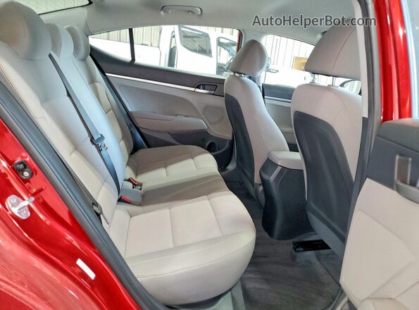 KMHD74LF9LU995486 2020 HYUNDAI ELANTRA Red Vista de los asientos traseros