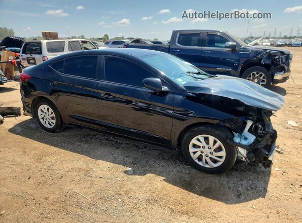 KMHD74LFXHU082467 2017 HYUNDAI ELANTRA Black Przód prawy