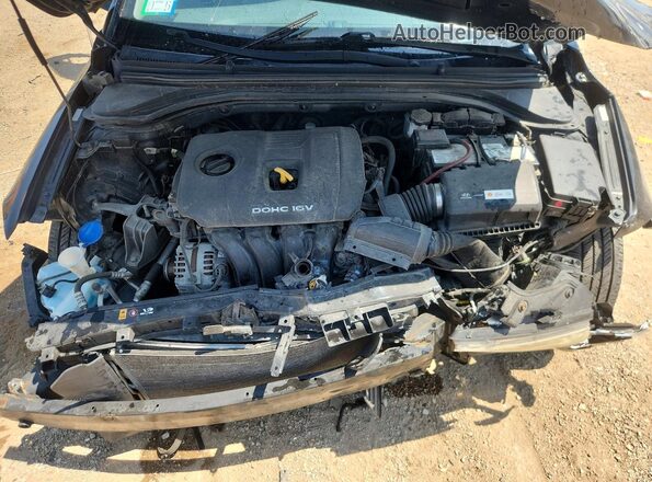 KMHD74LFXHU082467 2017 HYUNDAI ELANTRA Black Widok wnętrza z tyłu