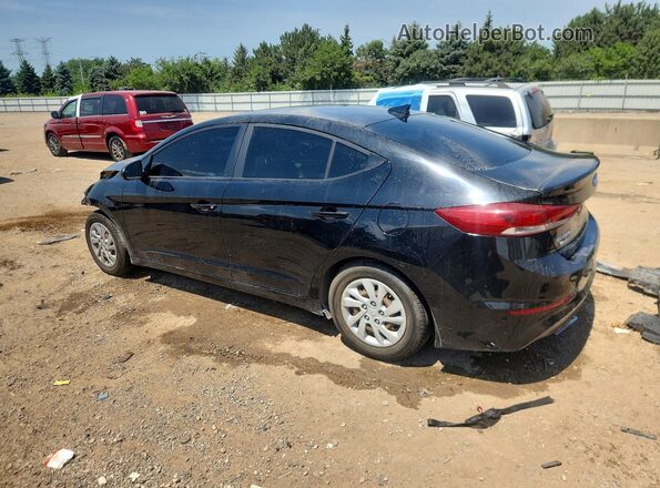 KMHD74LFXHU082467 2017 HYUNDAI ELANTRA Black Tył lewy