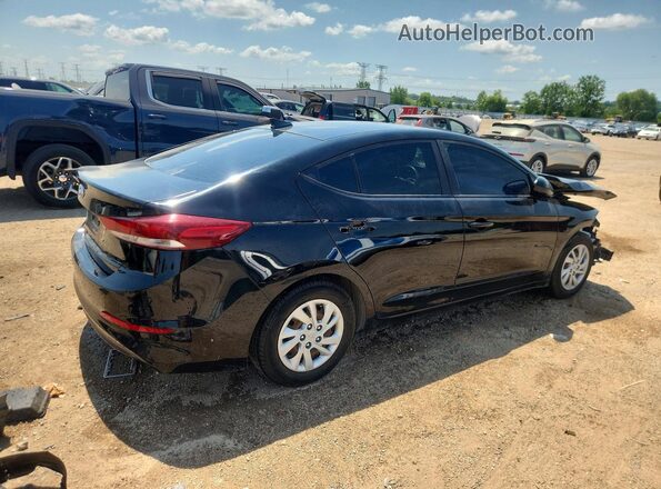 KMHD74LFXHU082467 2017 HYUNDAI ELANTRA Black Tył prawy