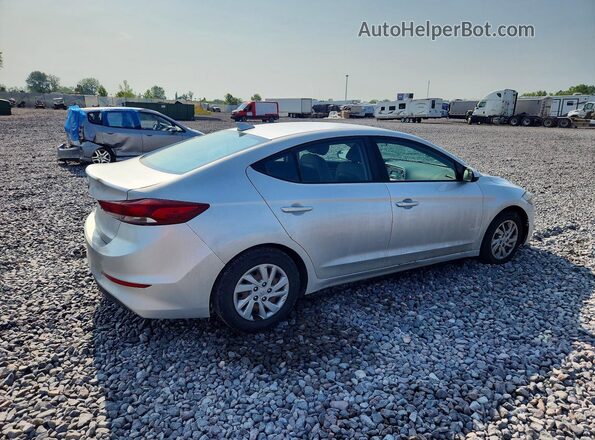 KMHD74LFXHU113930 2017 HYUNDAI ELANTRA Silver Trasero derecho