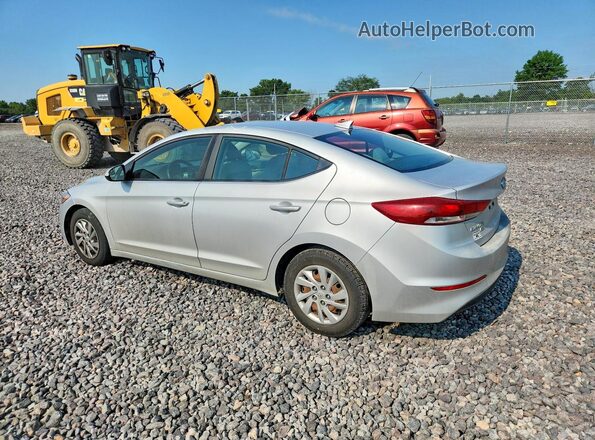 KMHD74LFXHU113930 2017 HYUNDAI ELANTRA Silver Trasero izquierdo