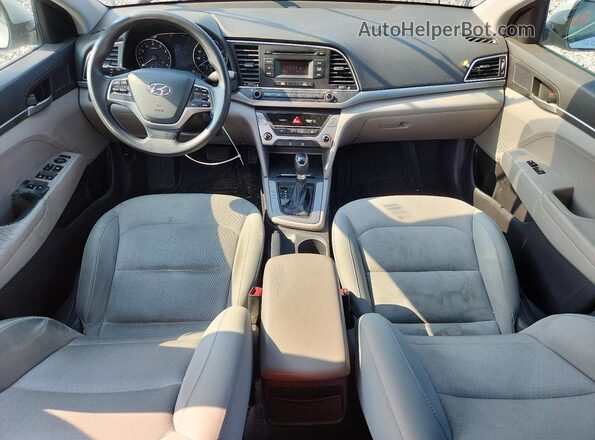 KMHD74LFXHU113930 2017 HYUNDAI ELANTRA Silver Vista del salpicadero