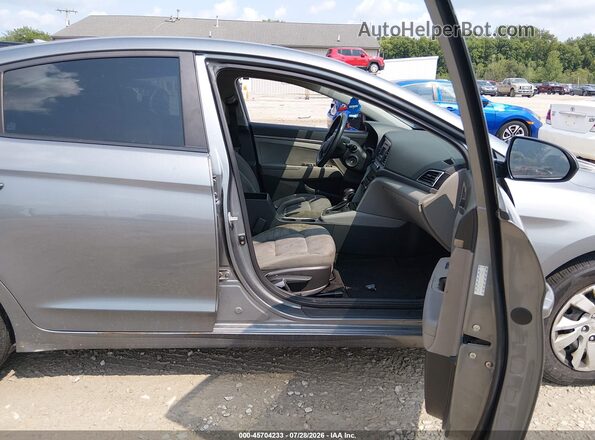 KMHD74LFXHU193486 2017 HYUNDAI ELANTRA Gray Widok wnętrza z przodu