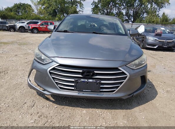 KMHD74LFXHU193486 2017 HYUNDAI ELANTRA Gray Widok z przodu