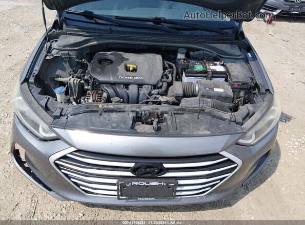 KMHD74LFXHU193486 2017 HYUNDAI ELANTRA Gray Widok z tyłu