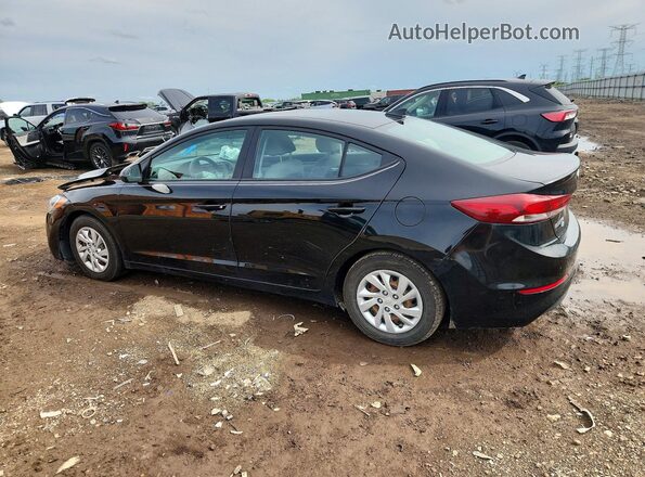 KMHD74LFXHU303355 2017 HYUNDAI ELANTRA Black Trasero izquierdo