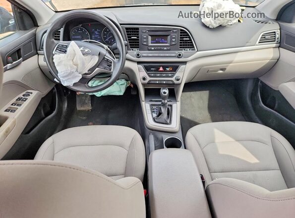 KMHD74LFXHU303355 2017 HYUNDAI ELANTRA Black Vista del salpicadero