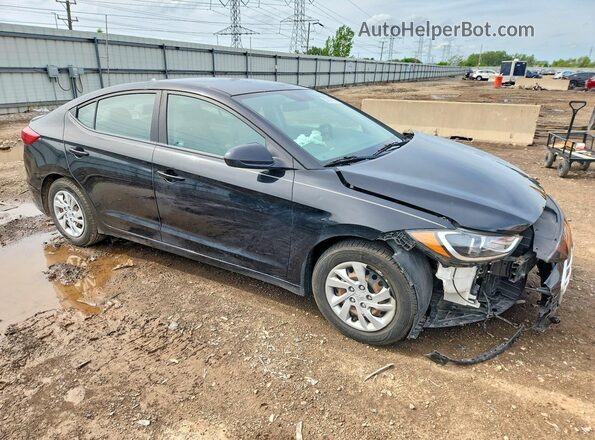 KMHD74LFXHU303355 2017 HYUNDAI ELANTRA Black Delantero derecho