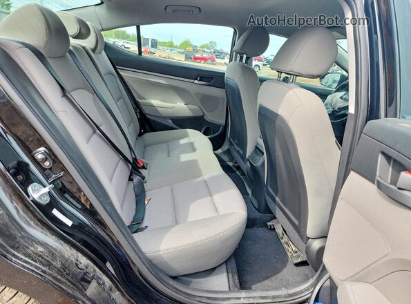 KMHD74LFXHU303355 2017 HYUNDAI ELANTRA Black Vista de los asientos traseros