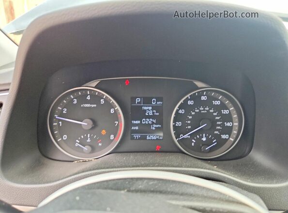 KMHD74LFXHU303355 2017 HYUNDAI ELANTRA Black Vista del cuadro de instrumentos