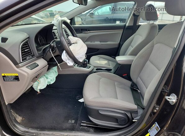 KMHD74LFXHU303355 2017 HYUNDAI ELANTRA Black Vista interior delantera