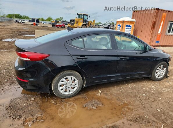 KMHD74LFXHU303355 2017 HYUNDAI ELANTRA Black Trasero derecho