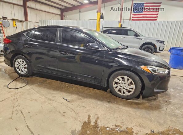KMHD74LFXHU318034 2017 HYUNDAI ELANTRA Black Przód prawy