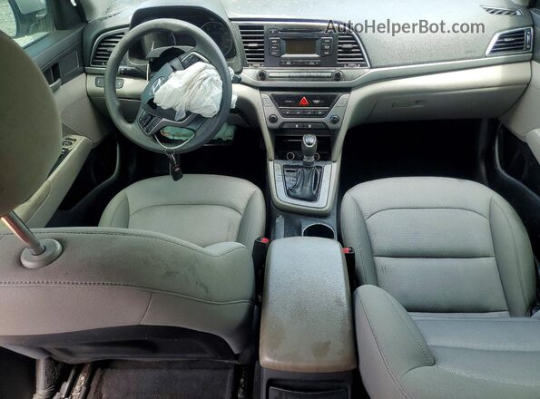 KMHD74LFXHU357920 2017 HYUNDAI ELANTRA Silver წინა პანელის ხედი