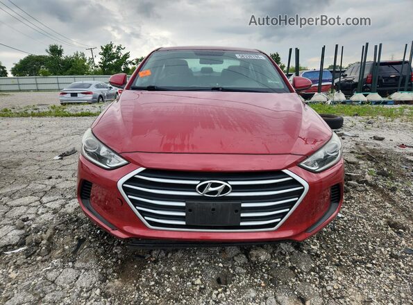 KMHD74LFXJU453911 2018 HYUNDAI ELANTRA Красный Вид спереди