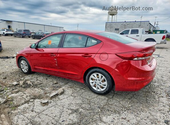 KMHD74LFXJU453911 2018 HYUNDAI ELANTRA Красный Задняя левая четверть