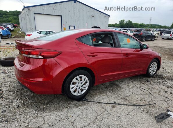 KMHD74LFXJU453911 2018 HYUNDAI ELANTRA Красный Задняя правая четверть