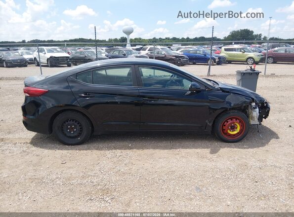 KMHD74LFXJU469882 2018 HYUNDAI ELANTRA Черный Вид задней части салона