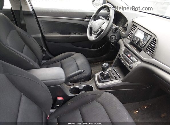 KMHD74LFXJU469882 2018 HYUNDAI ELANTRA Черный Вид салона спереди