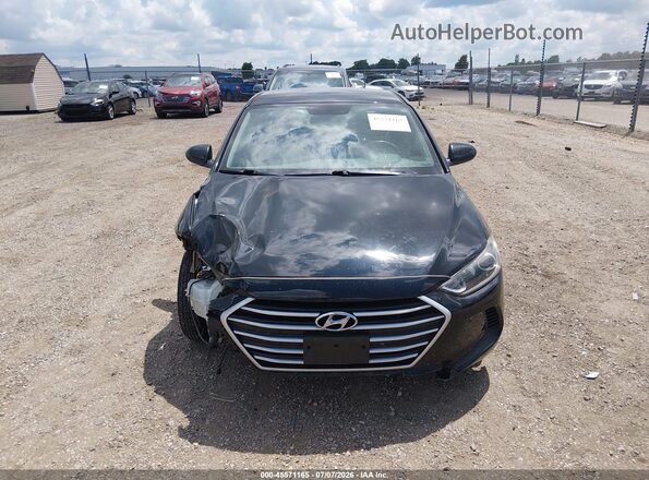 KMHD74LFXJU469882 2018 HYUNDAI ELANTRA Черный Вид щитка приборов