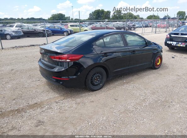 KMHD74LFXJU469882 2018 HYUNDAI ELANTRA Черный Задняя правая четверть