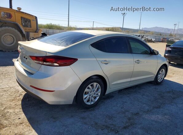 KMHD74LFXJU594557 2018 HYUNDAI ELANTRA Бежевый Задняя правая четверть