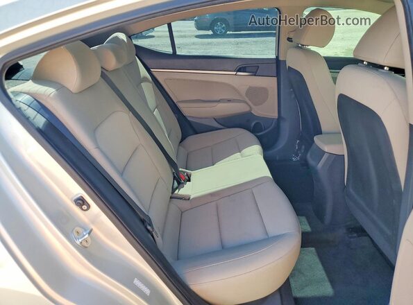 KMHD74LFXJU594557 2018 HYUNDAI ELANTRA Бежевый Вид задних сидений
