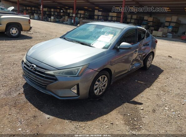 KMHD74LFXKU833610 2019 HYUNDAI ELANTRA Light Blue წინა მარცხენა ხედი სამი მეოთხედიდან