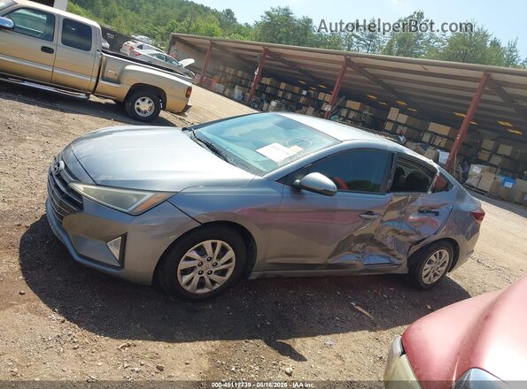 KMHD74LFXKU833610 2019 HYUNDAI ELANTRA Light Blue 